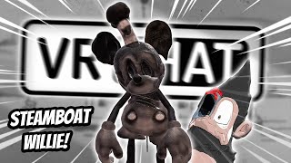 STEAMBOAT WILLIE CREEPS EVERYONE OUT IN VRCHAT FT ZeCyberChimp  Funny VRChat Moments [upl. by Nanda]