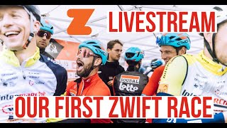 2 Pro Cyclists racing on ZWIFT [upl. by Hiasi]