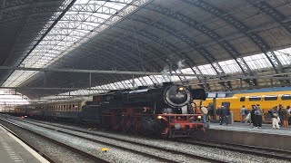 Trams en Treinen in Amsterdam en IC Direct te Rotterdam Centraal 1492024 [upl. by Harriott543]