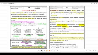 MonohybridismeDihybridisme Session normale 2019 SVT [upl. by Mccarthy]