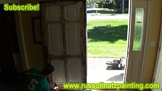 How to Paint a Stained Fiberglass Door Part 2 [upl. by Anerrol]