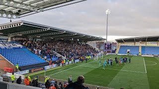 Oldham Athletic fans vs Chesterfield FC  26022022 [upl. by Nelli]