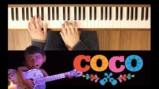 La Llorona Coco Late Easy Piano Tutorial [upl. by Suoiluj]