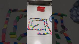 Domino  Kids Activities  Indoor Games short yutubeshorts shortsvideo domino [upl. by Singleton838]