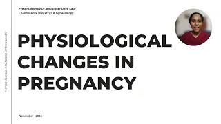 Cardiovascular Changes in Pregnancy  Physiology LoveObsGynae [upl. by Lucina627]