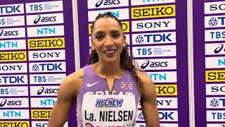 Laviai Nielsen on being GB captain at the World Indoors [upl. by Ielak]