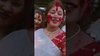 Sindoor khela Durga Maa ka shortvideo [upl. by Gerick657]