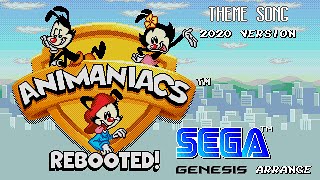 Animaniacs theme song 2020 version  Sega Genesis arrange  Instrumental [upl. by Shank]