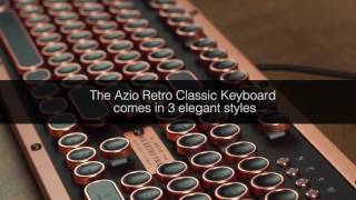 AZIO Retro Classic Mechanical Keyboard [upl. by Karee]