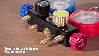 VEVOR 4 Way AC Gauge Set  DIY Car amp Home AC Repair Made Easy [upl. by Butch991]