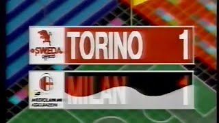 TorinoMilan 11 Bresciani Ancelotti del 13031988 dalla quotDomenica Sportivaquot [upl. by Ebbarta]