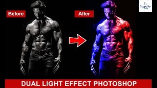 Dual Lighting Effect in Photoshop   Photoshop light effect photoshop tutorial lighteffect [upl. by Tirzah]