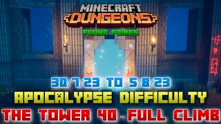 The Tower 40 Apocalypse Full Climb Guide amp Strategy Minecraft Dungeons Fauna Faire [upl. by Mintz553]