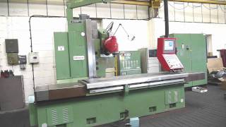 Novar 1990 Model K3F 2500 x 800 CNC Bed Type Travelling Table Milling amp Boring Machine [upl. by Einahteb]