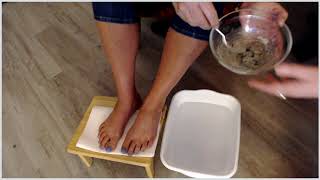 DIY Detox Foot Bath with Bentonite Clay amp Apple Cider Vinegar [upl. by Leinadnhoj]