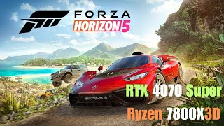 RTX 4070 Super  Ryzen 7 7800X3D  Test in Forza 5  RTX 4070 S Gaming [upl. by Duer981]