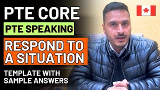 PTE CORE SPEAKING  RESPOND TO A SITUATION TEMPLATE WITH SAMPLE ANSWER PTE BY NIKHIL  nikhilpte [upl. by Thecla575]