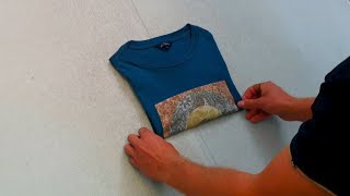 How to fold a Tshirt quick and neat [upl. by Netsrik]