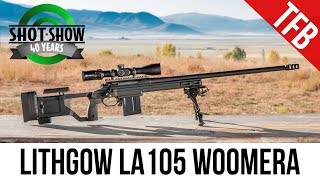 SHOT 2018 Lithgow LA105 Woomera Long Range Rifle at SHOT Range Day 2018 [upl. by Dillon]