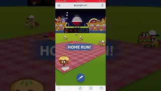 Google Doodle Fourth of July 2019 Baseball Game 7 Consecutive HRs [upl. by Barger523]