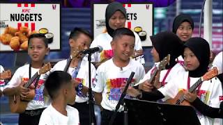 MOTIF VIRAL  Pasukan Ukulele Cilik Cover Hikayat Ben Ladin [upl. by Drusi]