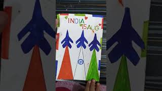 easy Independence Day card and chart ideas 🚀 short video viral trending [upl. by Millham285]