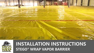 STEGO® WRAP  How to Install an UnderSlab Vapor Barrier [upl. by Chucho]