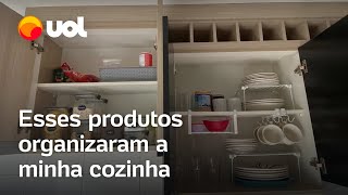 Kit de organizadores acabaram com a bagunça na minha cozinha [upl. by Haddad]