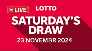 The National Lottery Lotto Draw Live results from Saturday 23 November 2024  tonights lotto [upl. by Annovaj]