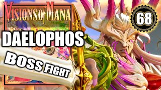 Visions of Mana  Daelophos Boss Fight  Walkthrough Part 68 [upl. by Eceinahs]