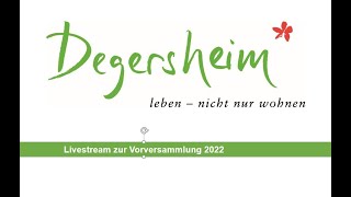 Vorversammlung Gemeinde Degersheim 2022 [upl. by Kare]