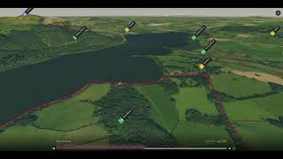 Bassenthwaite Lake Northern Lake District  3D flythrough [upl. by Hoon]