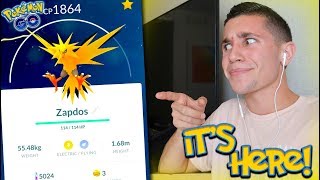 ZAPDOS IS HERE IN POKÉMON GO  HOW TO BEAT NEW LEGENDARY ZAPDOS [upl. by Eidde]