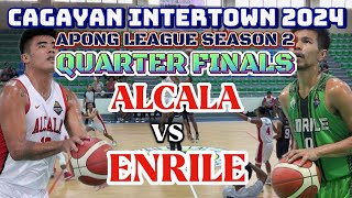 ALCALA VS ENRILE  QFINALS CAGAYAN INTERTOWN APONG LEAGUE 2024 GAME HIGHLIGHTS [upl. by Claudian960]