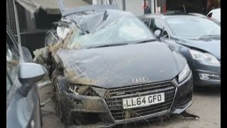 Comedyshortsgamer Audi TT Crash  on tape Tribiute Video [upl. by Tila]