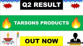 Tarsons Products Q2 Results 2024  Tarsons Share Latest News  Tarsons Products  Tarsons share [upl. by Elatan]