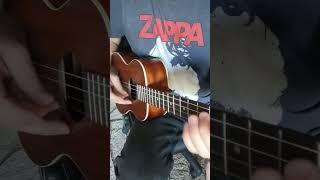 TREMOLO PICKING w Moving Bass ON BARITONE UKE by Damon Wood baritoneukulele ukulele original [upl. by Enytsirhc688]