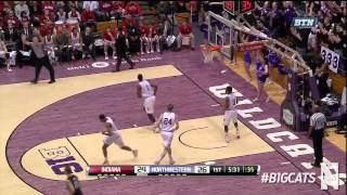 Northwestern Basketball vs Indiana Highlights [upl. by Kcirted114]