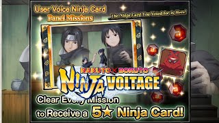 5 Ninja Card quotSkillquot Forgive Me Sasuke Maybe Next Time  NXB Ninja Voltage [upl. by Ihculo959]