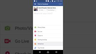 How to create a slideshow in FB [upl. by Nohsed]