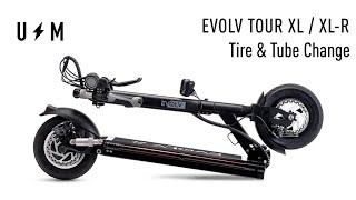 EVOLV Tour XL Electric Scooter  Tube and Tire Change [upl. by Caryn]