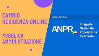 Come cambiare residenza online [upl. by Euqinahs475]