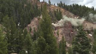 Cumbres amp Toltec 487 coming through Phantom Canyon [upl. by Normac941]