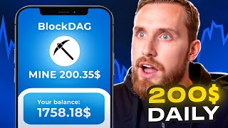 This CRYPTO MINER Makes 200 per DAY  BlockDAG X1 [upl. by Nnalorac]