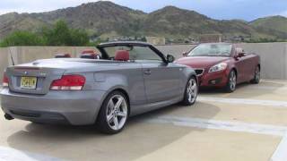 2010 BMW 135i vs 2010 Volvo C70 review [upl. by Alica365]