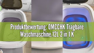 Produktbewertung OMCCHK Tragbare Waschmaschine12L 2 in 1 Kapazität Eimer waschmaschine und Wäsches [upl. by Anirat]