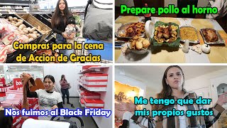 Celebrando Acción de Gracias🦃 y nos fuimos a las compras de Blackfriday 🛍️ [upl. by Semajwerdna]