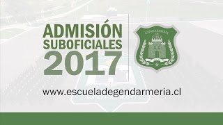 Escuela de Gendarmería abre su proceso de admisión 2017 [upl. by Botti395]