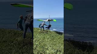 Cliff launch Waddell Creek hang gliding [upl. by Jordanna]