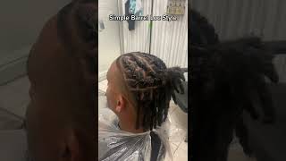 Simple Starter Locs Style on Short Locs Halfup Halfdown [upl. by Laucsap]